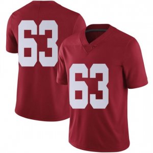 NCAA Youth Alabama Crimson Tide #63 Rowdy Garza Stitched College Nike Authentic No Name Crimson Football Jersey ER17L03LS
